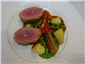 cannon of lamb with ratte potatoes
